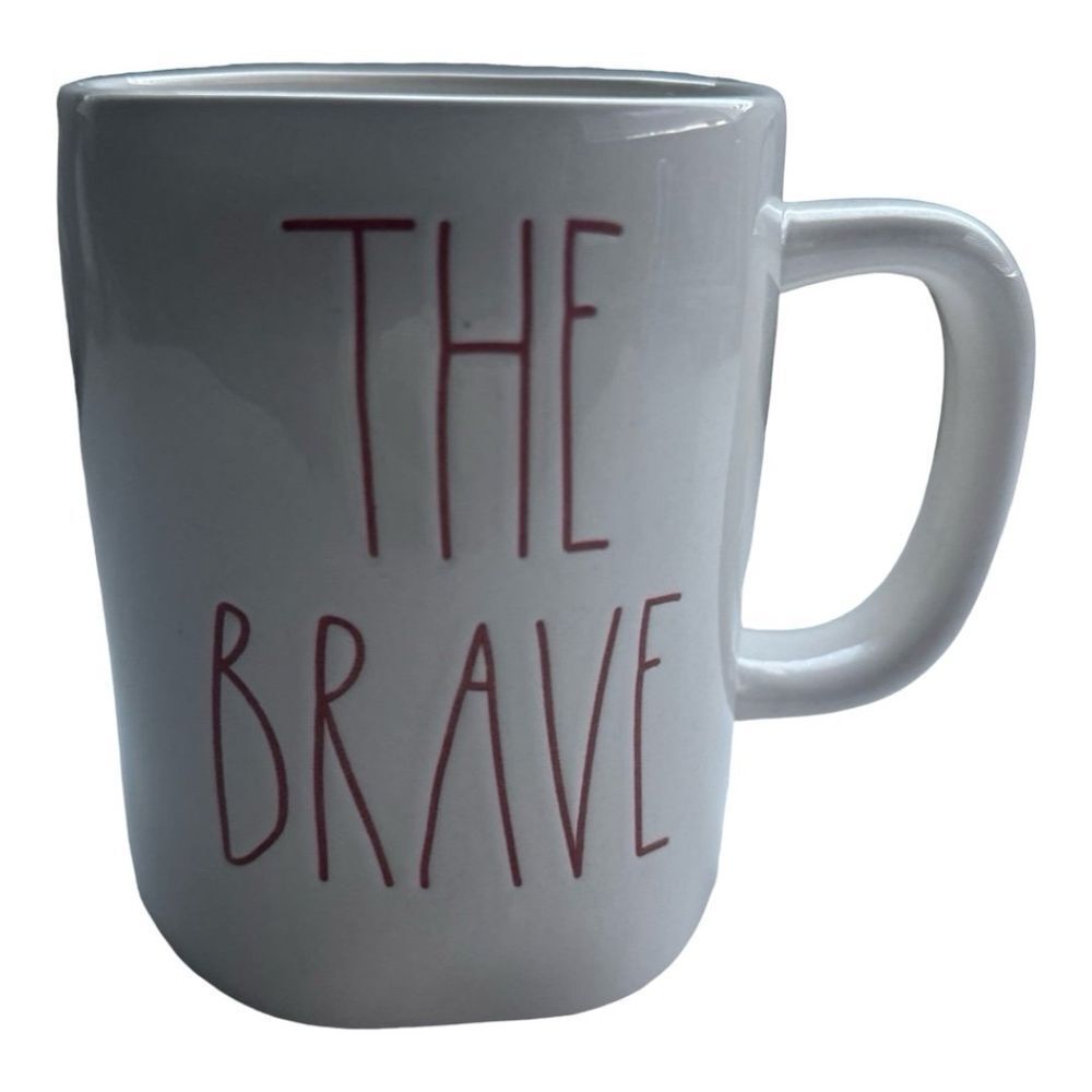 Rae Dunn The Brave Coffee Mug Large Letter‎ HTF Farmhouse Decor